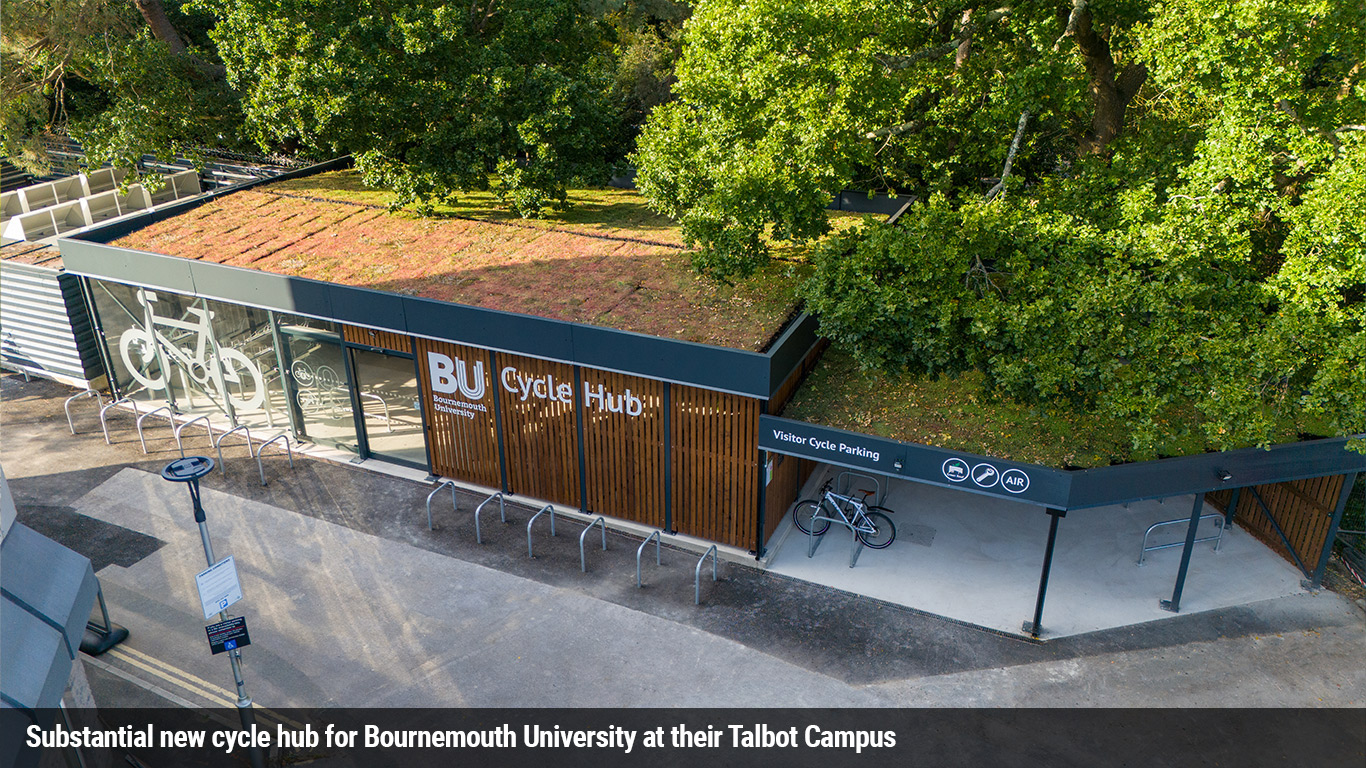 Cycle Hub at Bournemouth University , Talbot Campus