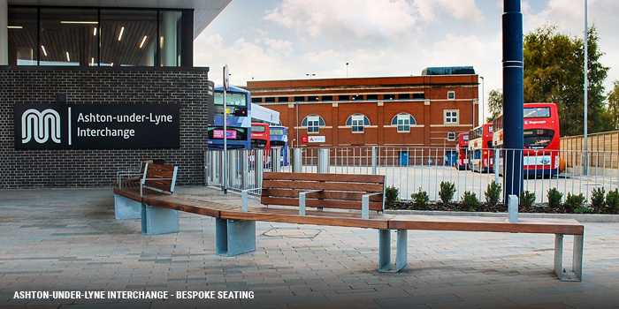 Bespooke seating for ashton under lyne interchange