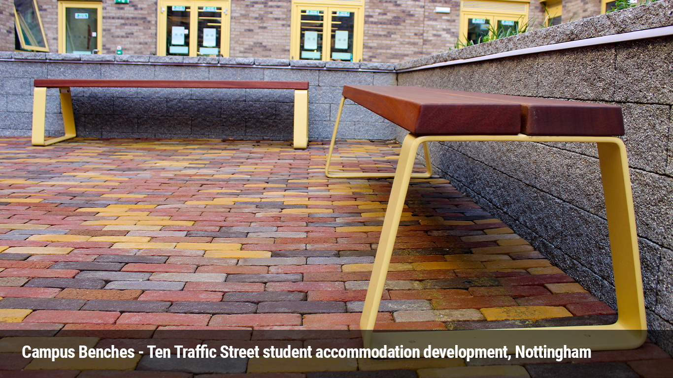 Campus Bench - Ten Traffic Student accommodation Nottingham